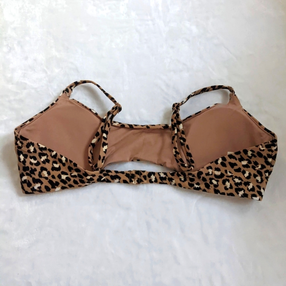 Aerie Cheetah Animal Print Bikini Lightly Padded XL Top HighWaist L Bottom NWT ⚡ - Picture 11 of 14